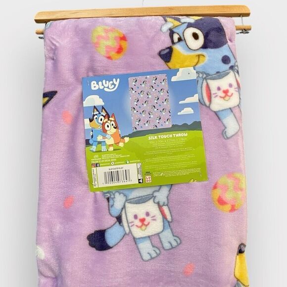 Disney Bluey Easter 50”x70” Silk Touch Throw Blanket New with Tags (a) New - Picture 5 of 9